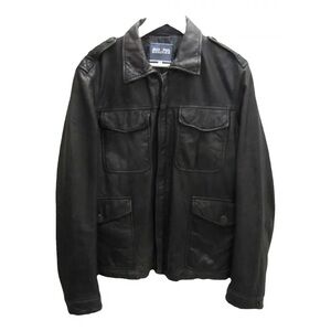 Jean Paul Gaultier Dark Leather Jacket | Vintage | antique piece | EU 52 - Large